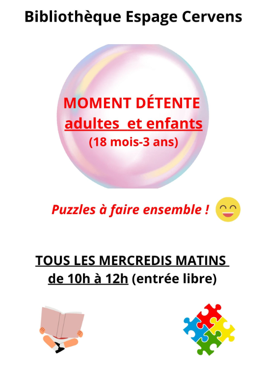 Couverture de Puzzles à faire ensemble : détente adultes-enfants (18 mois-3 ans)